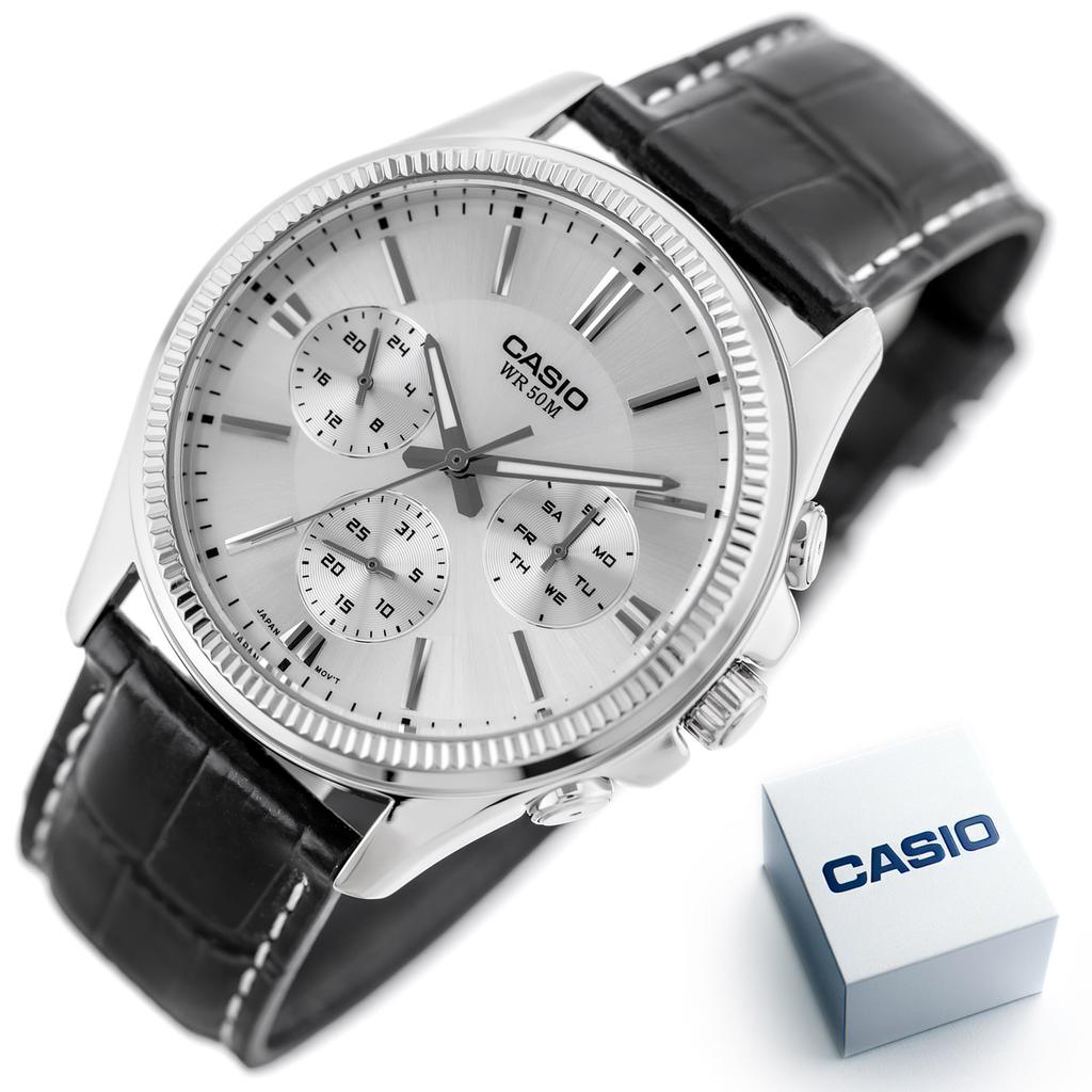 ZEGAREK MĘSKI CASIO MTP-1375L-7AVDF (zd115a) + CAJA