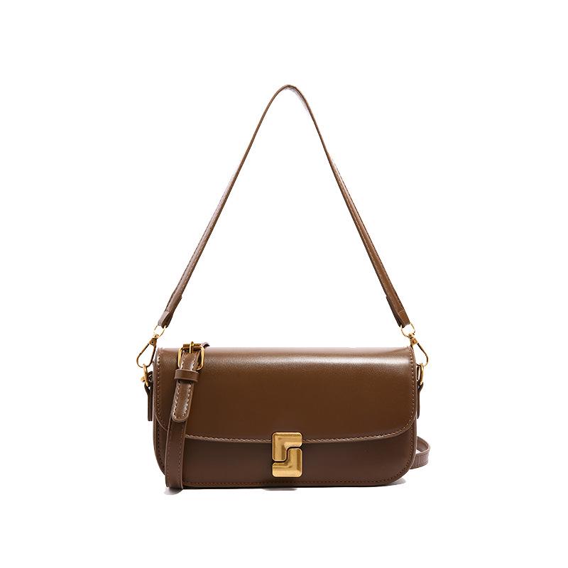 

Women s Retro Tofu-Textured Small Square Shoulder Bag, 2025 Spring Collection кофейный