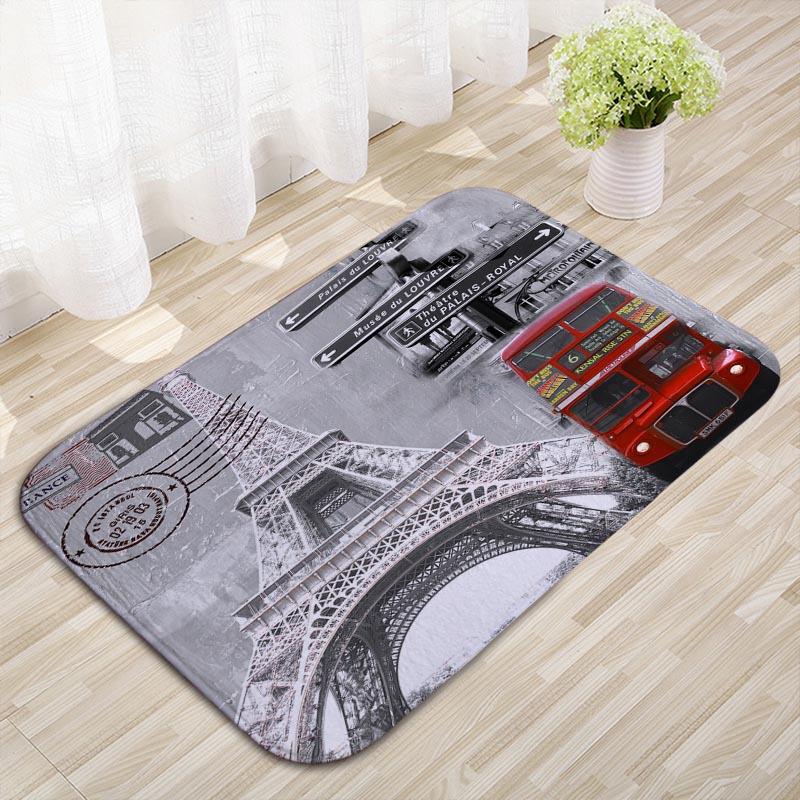 Building Tower Kitchen Floor Mat Bedroom Non-slip Carpet Household Door Mat Entry Floor