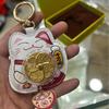 Zhou Family Feng Shui Wealth Cat Good Luck Amulet Peace Ornament with Red Envelope Gift