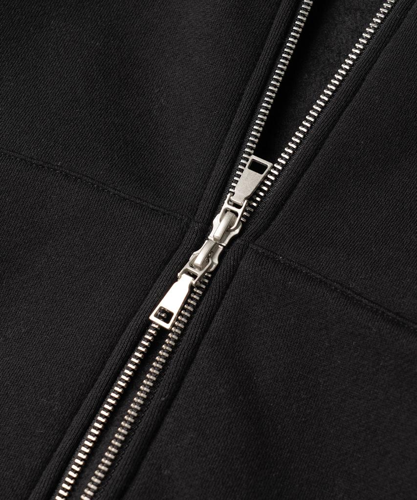 Jemut Netro Oversized Zip-Up Hoodie Black Ishd2682