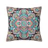 Custom Bohemia Ethnic Mandala Flower Cushion Cover 45x45 Cm Polyester Throw Pillow Case For Sofa Decoration Bedding Pillowcase