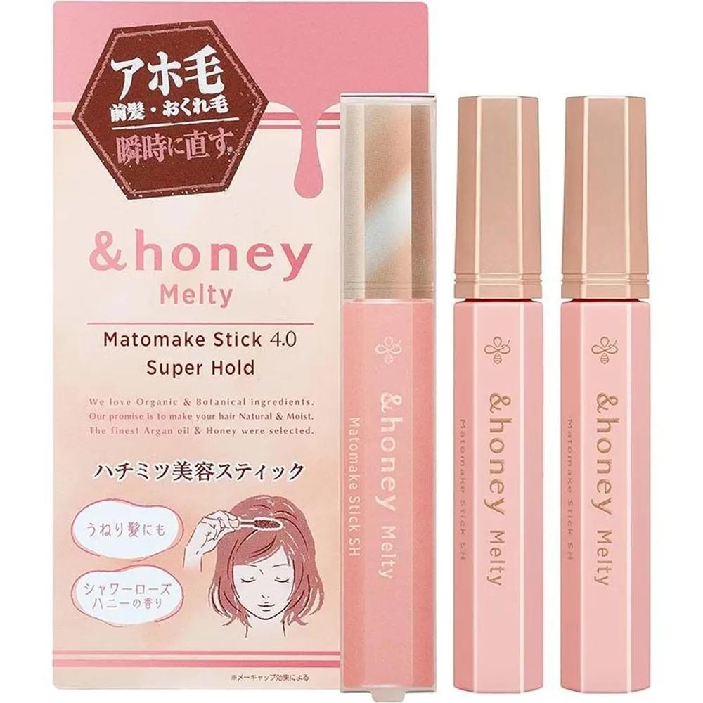 &honey Fixação de Cabelos Rebeldes para Hairstyling Mascara Capilar Conjunto de 3