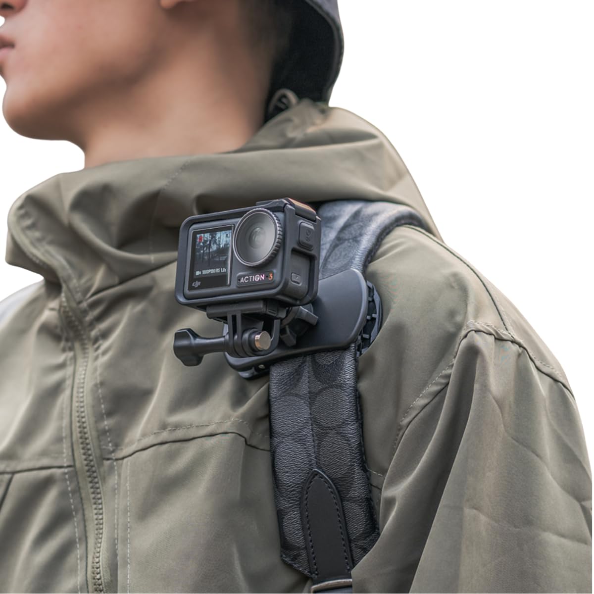 

Fujing Backpack Shoulder Strap Mount Clamp Mount for Gopro 360 Degree Rotation Backpack Quick Clip Mount Compatible with Gopro Hero DJIOsmo Action and