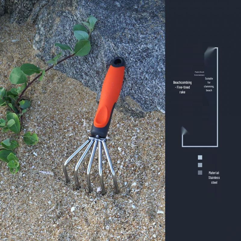 Набор пляжных лопатки и грабель для поиска и выкапывания моллюсков