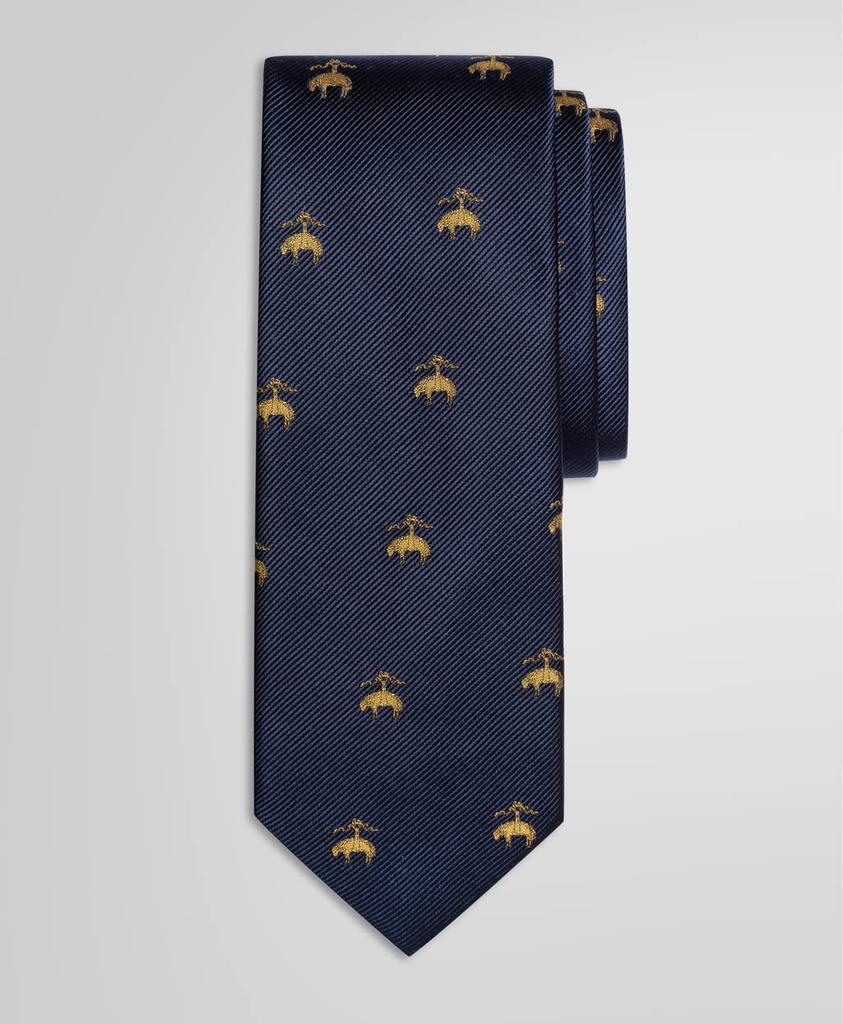 Brooks Brothers GF Jacquard Rep Tie 100190144 Navy One Size