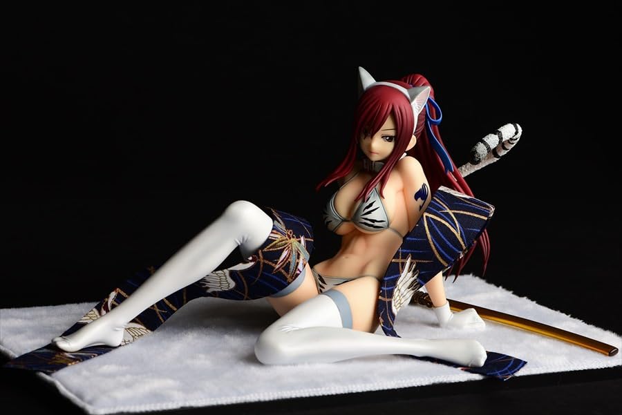 Orca Toys FAIRY TAIL Erza Scarlet White Eagle Gravure Style Scale Painted PVC Approximately 250mm In Length 1/6 Figure,