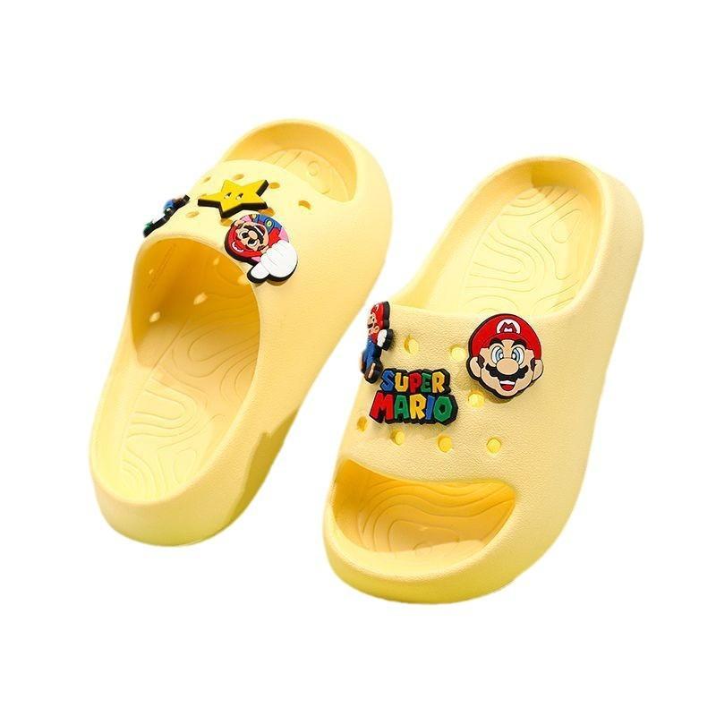 Comfortable Mario Character Eva Slippers For Kids In Soft Sole Design Available In Multiple Colors And Sizes For Boys And Girls