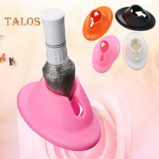 5Pcs Silicone Nail Polish Bottle Holder Anti-Spill Bottle Stand Nail Polish Bottle Stabilizer for Manicure Display Professional Nail Art Tool