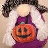 Halloween Party Ornaments Plush Gnome Decoration Spooky Witch Hat Swedish Tomte Elf Figurine Soft Fabric Collectibles Mini Scandinavian Dwarf