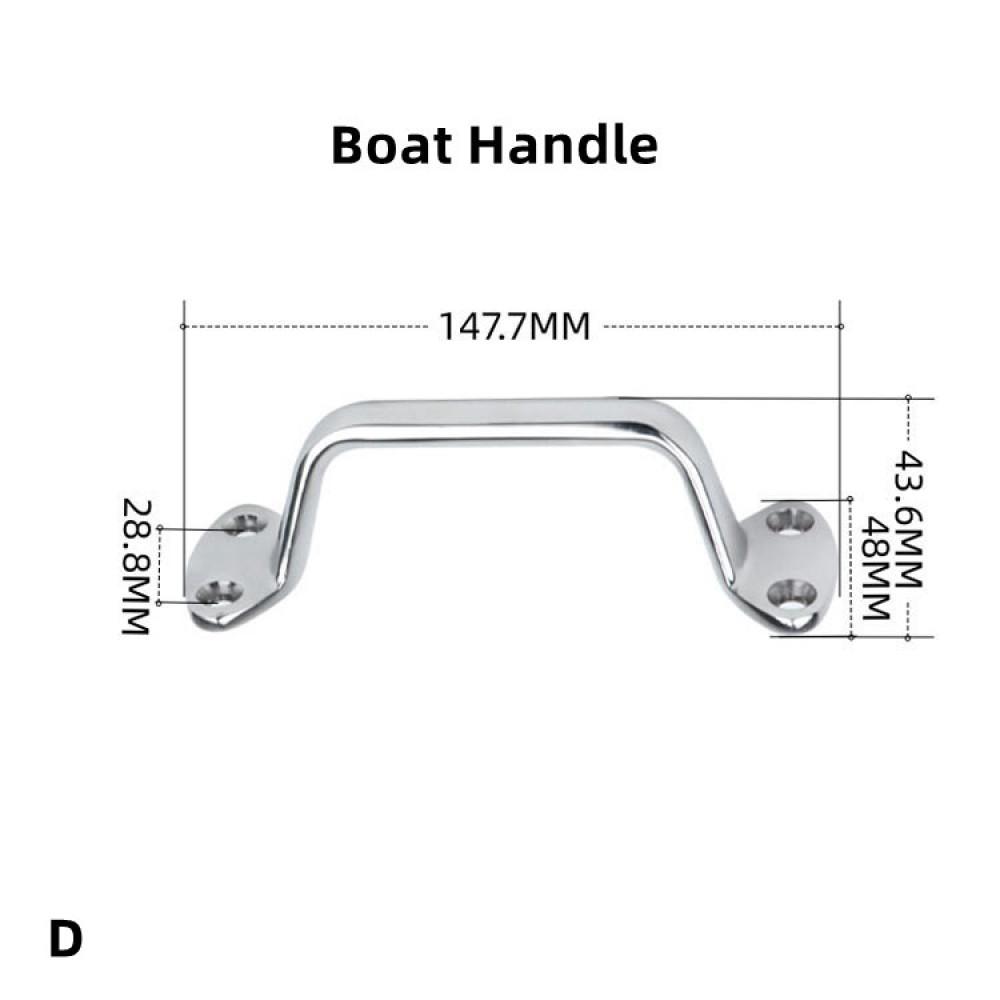 

Морской поручень из нержавеющей стали 316 с глухим отверстием, крепление для ручки лодки, защитный поручень от волн, яхта, скоростной катер D