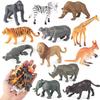 Wild Animal Figurines - Realistic Tiger, Lion, Kangaroo, Hippo, Gorilla, Rhino, Elephant, Croc, Zebra Models