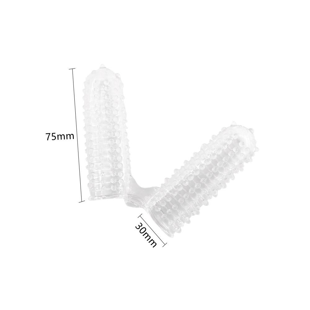 Fingermanschette, G-Punkt-Stimulation, Klitoris-Massage, Vaginalsex, Fingermanschetten, wiederverwendbares Kondom, Sexspielzeug für Erwachsene für Frauen und Paare