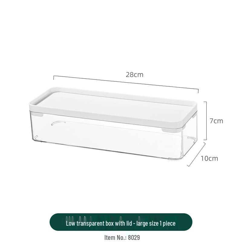 Clear Acrylic Jewelry and Cosmetics Storage Box with Lid
