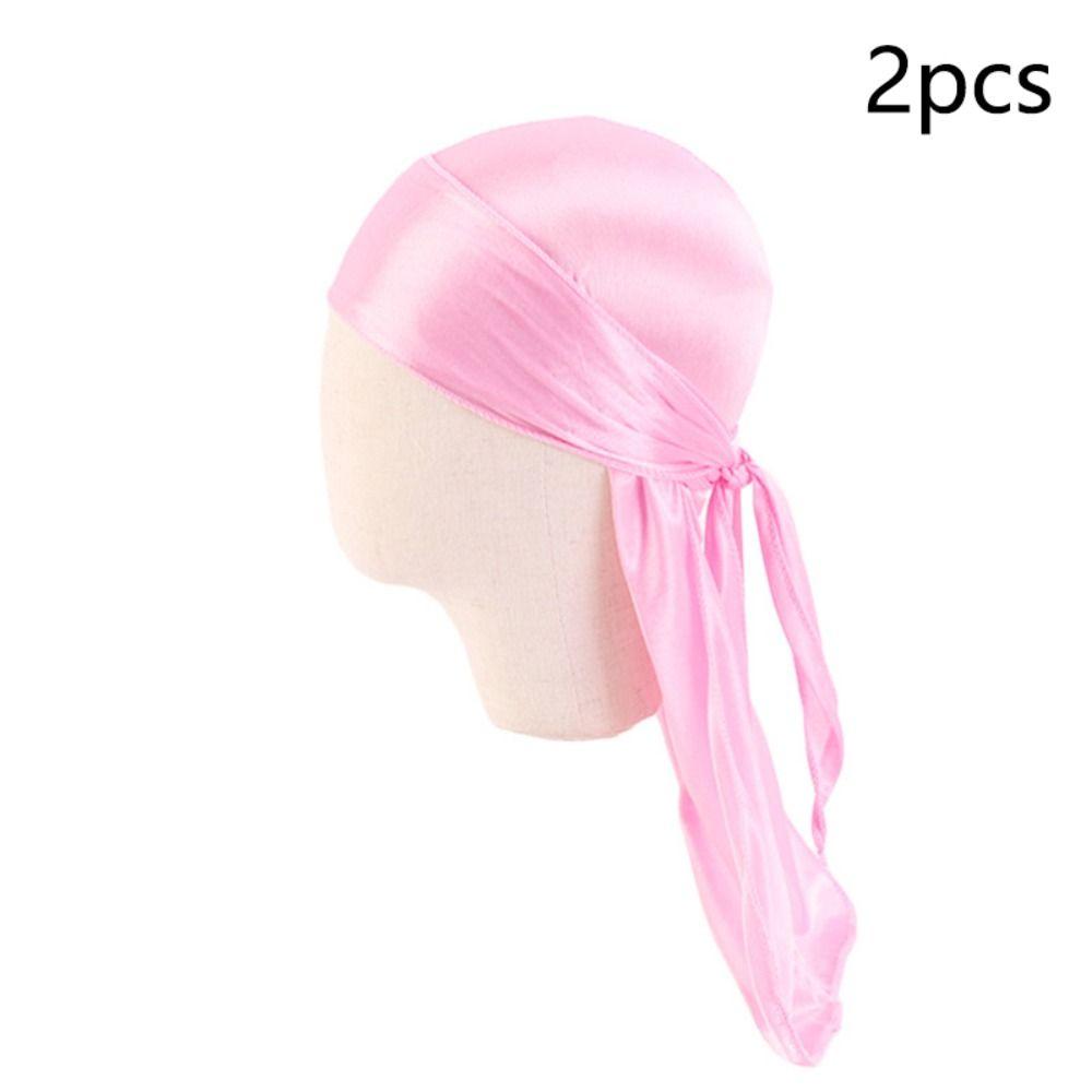 2Pcs Durag Pirate Hat Pirate Baby Turban Hijab Bandana Elastic Headwrap  Children