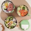 Stainless Steel Rice Soup Bowl 1000ML Fruit Salad Bowl Portable Rice Bowl  Kitchen Supplies