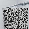 Animal Print Shower Curtain Jungle Leopard Pattern Bathroom Decor Wild Nature Theme Waterproof Fabric Liner For Home