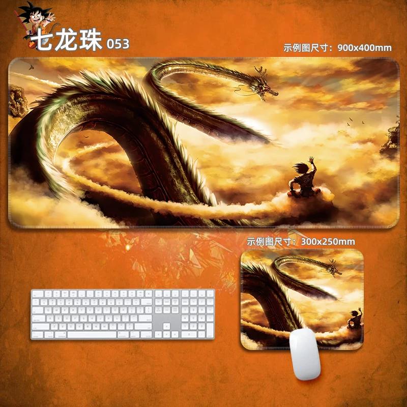 Anime Mauspads Drachenball Leder-Mauspad Nachhaltig Kleiner Junge Handgelenkstütze Tastaturunterlage Tischmatte Son Goku Animation Dekorative Tischdecke
