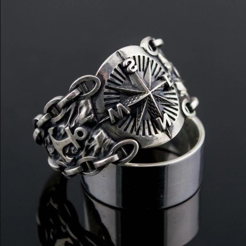 

Men s Rings, Retro Rings, Cool Hip-hop Punk Rings, Domineering Men s Rings one size(US size 6-13) срібний