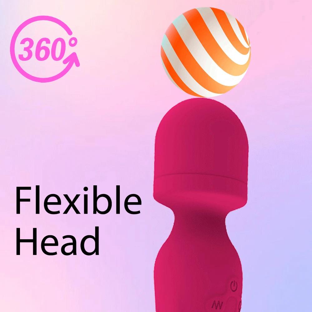2In1 Powerful G Spot Vibrators Female Clitoris Stimulator Heating Dildo Massager Masturbation Adult Sex Toys for Women Insert Dildo Climax Masturbator