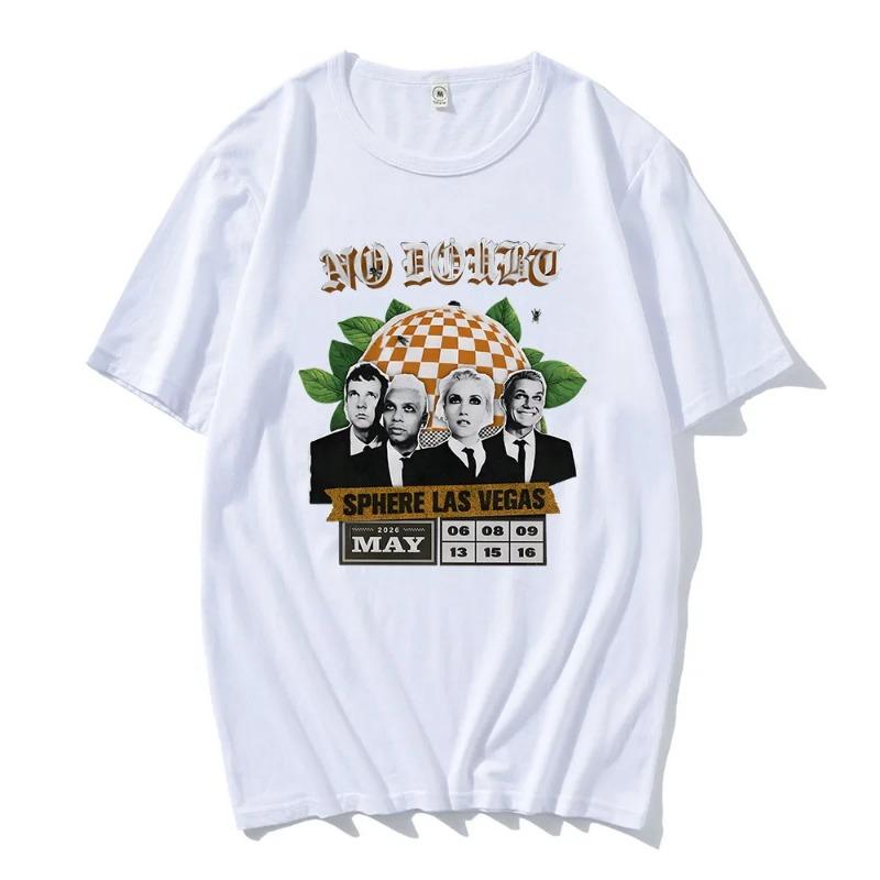 No Doubt SPHERE LAS VEGAS Tshirts Rock Band Graphic Printing T-shirt Short Sleeve Cotton Male Tees Unisex Streetwear women T Shirt