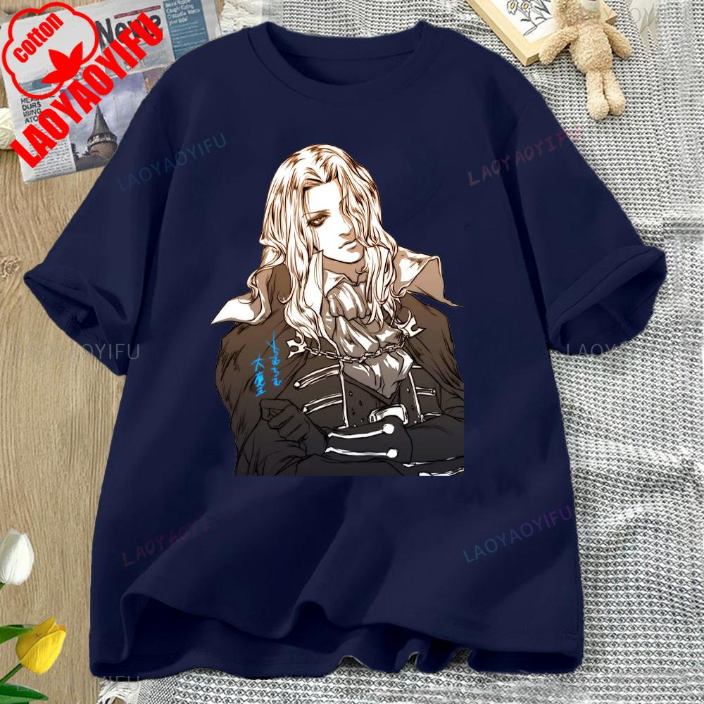 Castlevania Alucard Printed T-shirt Tops Castlevania Alucard Two-dimensional Casual for Daily Wear and Casual Outings