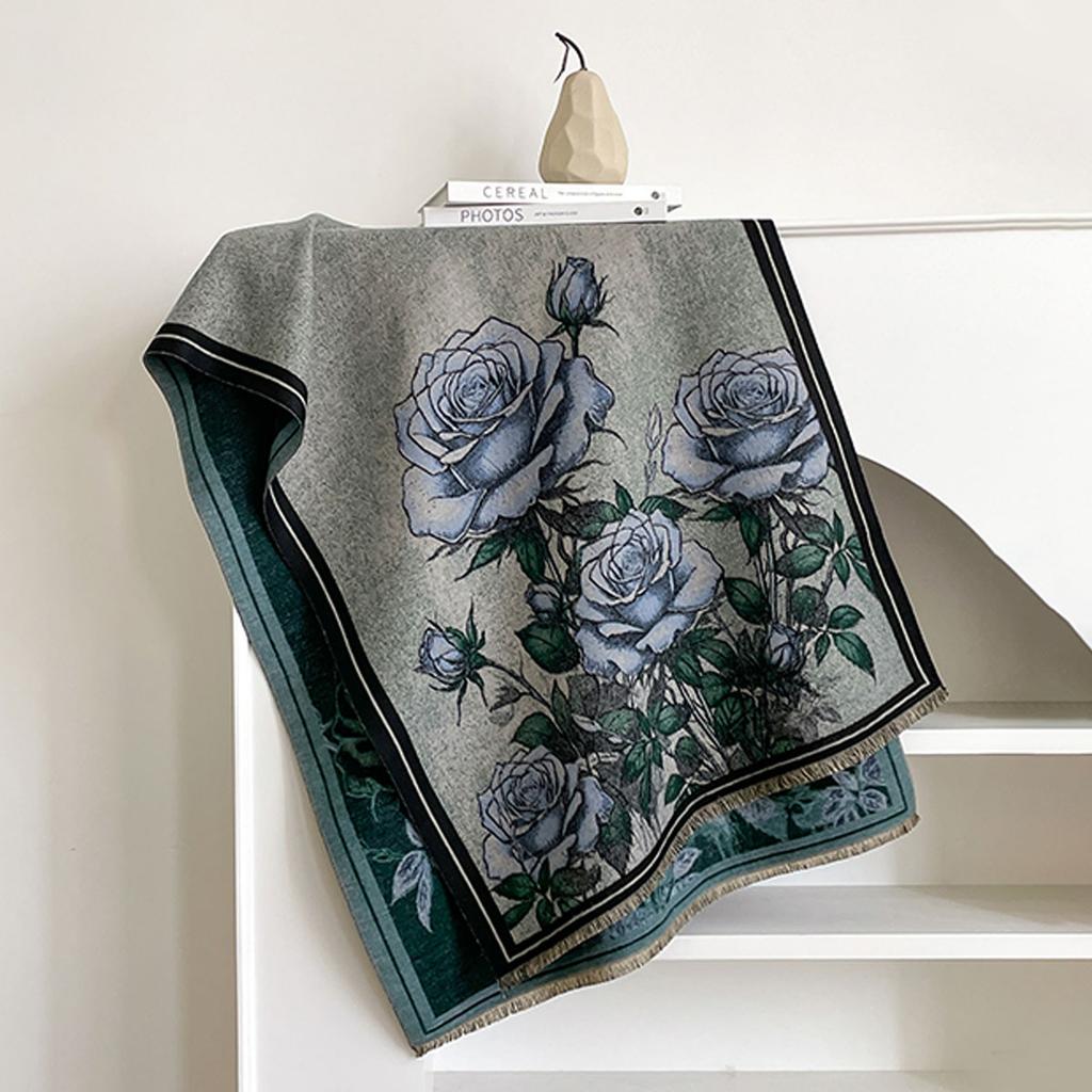 Women Winter Fashion Warm Imitation Cashmere Scarf Luxury Pashmina Blanket Thick Shawl Wrap Neckerchief Bufanda Echarpe Poncho
