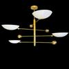 4 Pendant Light | Antique Brass Sputnik Chandelier Light | Mid Century Brass Modern Ceiling | Custom Kitchen Light Fixture