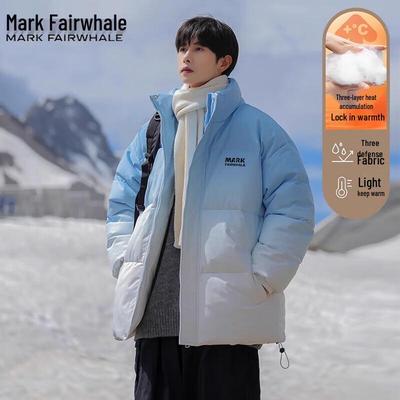 Men's Stand Collar Puffer Winter Jacket