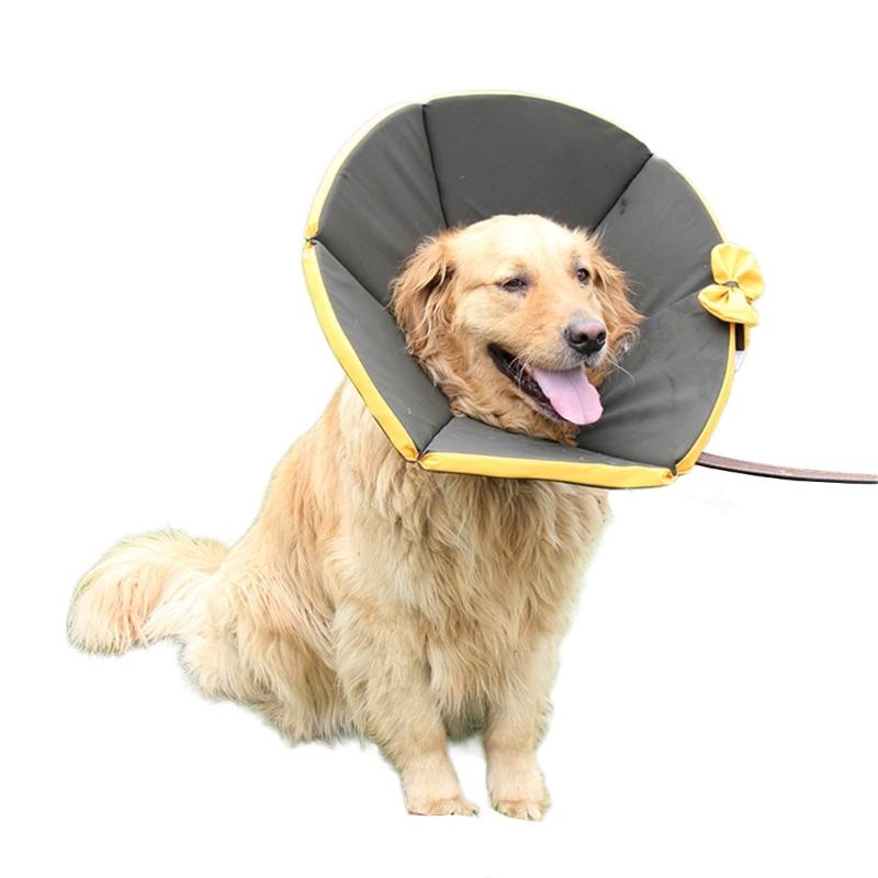 Comfortable Pet Recovery Cone Collar Multiple Size Adjustable Recovery Collar Soft For Pet Dogs Cats