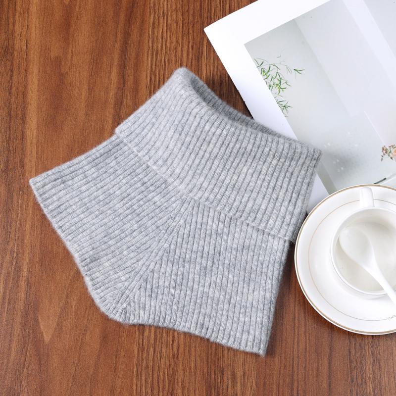 

Women s 100% Wool Neck Warmer Soft Warmth Knitted Neck Gaiter Winter Outdoor Cycling Skiing Neck Protection Fashion Accessory 30cmX19cm