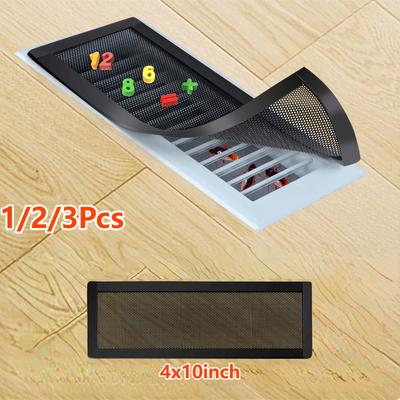 4 X 10'' Magnetische Bodenregister-Lüftungsabdeckungen, Stärkeres Magnet-Lüftungsgitter, PVC-Lüftungsgitter-Auffangvorrichtung Perfekt für Decke, Lüftungsschacht