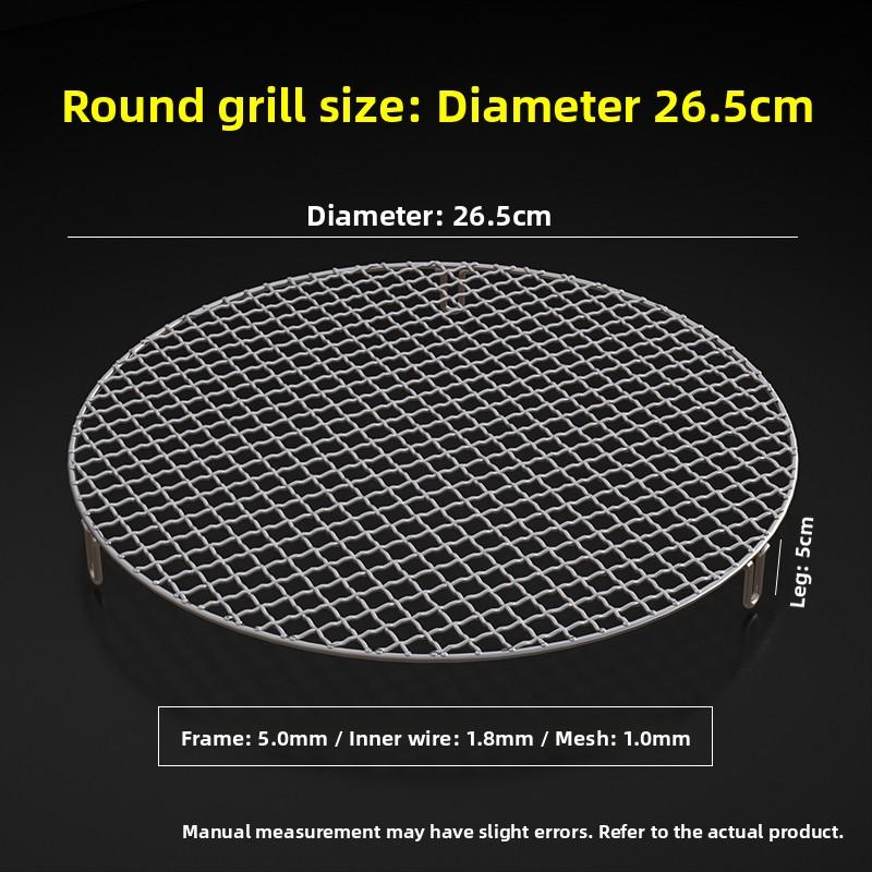 Food Grade 304 Stainless Steel Square Grill Mesh Pork Smoking Rack Charcoal Grill Cooking Tool for Indoor And Outdoor BBQ