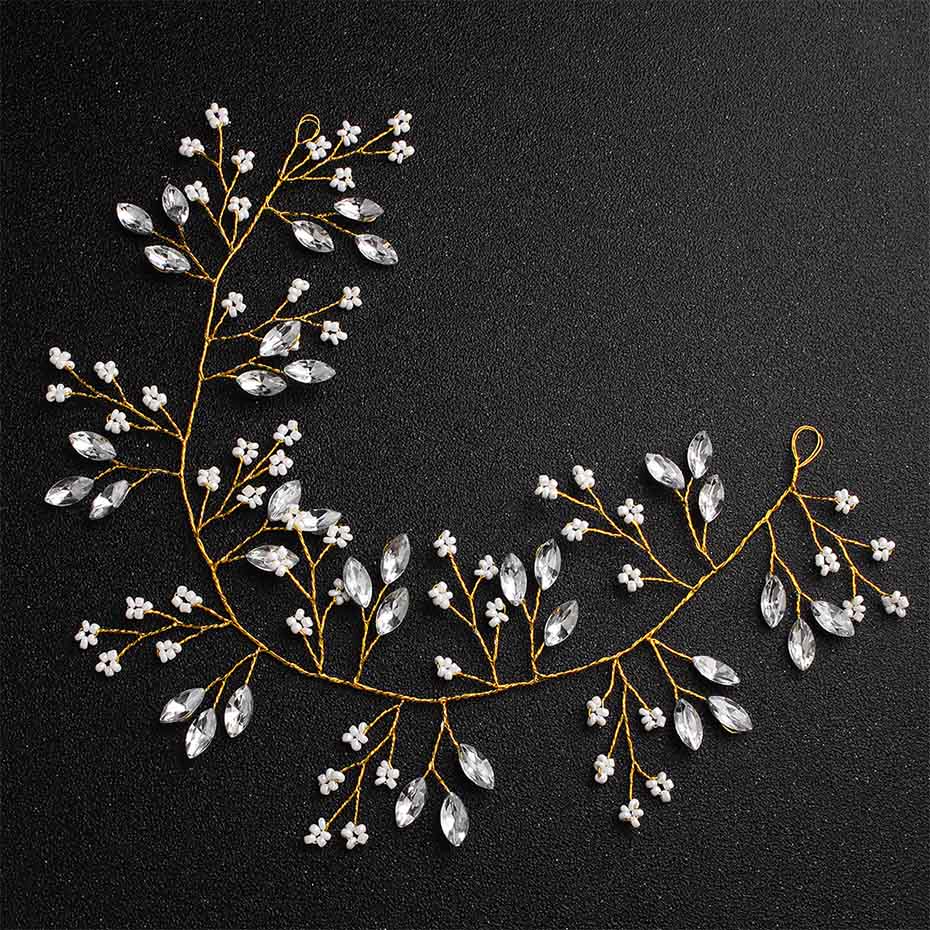 

Miallo повязки на голову с цветами и листьями ручной работы, свадебные украшения для волос, украшения из лозы, аксессуары для волос, украшения, свадебные диадемы и короны для невесты