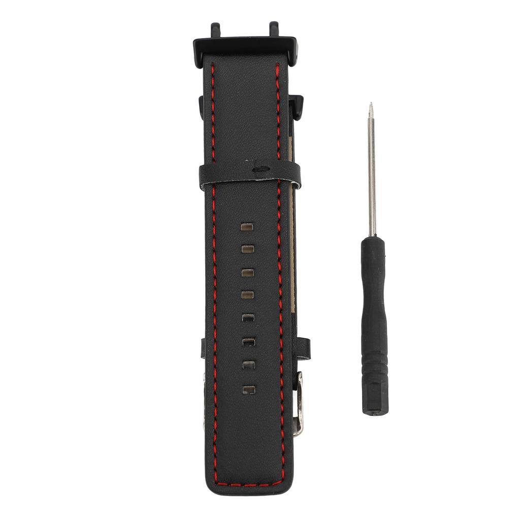 Watch Band for T Rex 3 PU Leather Adjustable Sweat Resistant Breathable Smart Watch Replacement Strap with Screwdriver