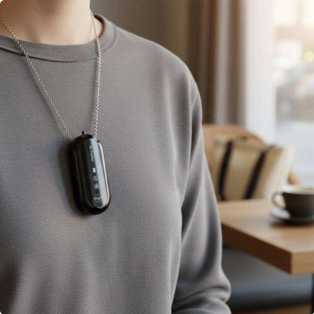 Individual Air Purifier Necklace Lightweight Air Purifier Necklace Individual Negative Charged Particle Generator Universal