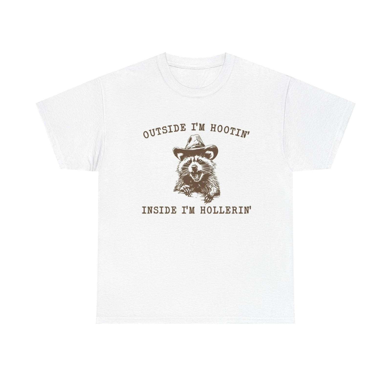 

Inside Im Hollerin Funny Graphic T Shirt Mens Womens Tees Top Unisex Heavy Cotton Tee 4XL