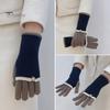 1 paire de gants d'hiver épais en tricot à cinq doigts pour femme, unisexe, antidérapants, pour écran tactile, pour la conduite, le golf, le ski, le patinage