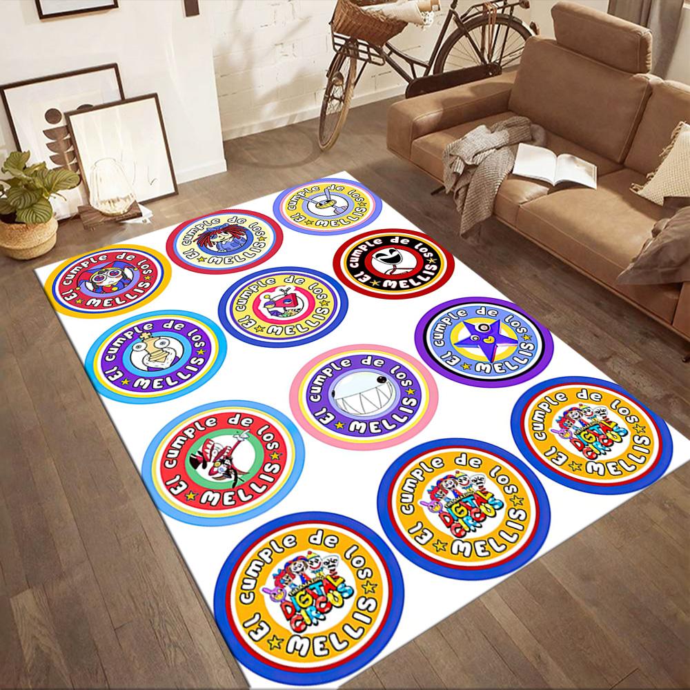 Digital Circus Carpet Design for Entryway Dormitory Dining Room Bedrooms Antislip Carpet Decorate Offices Perfect Birthday/Christmas Gift Idea