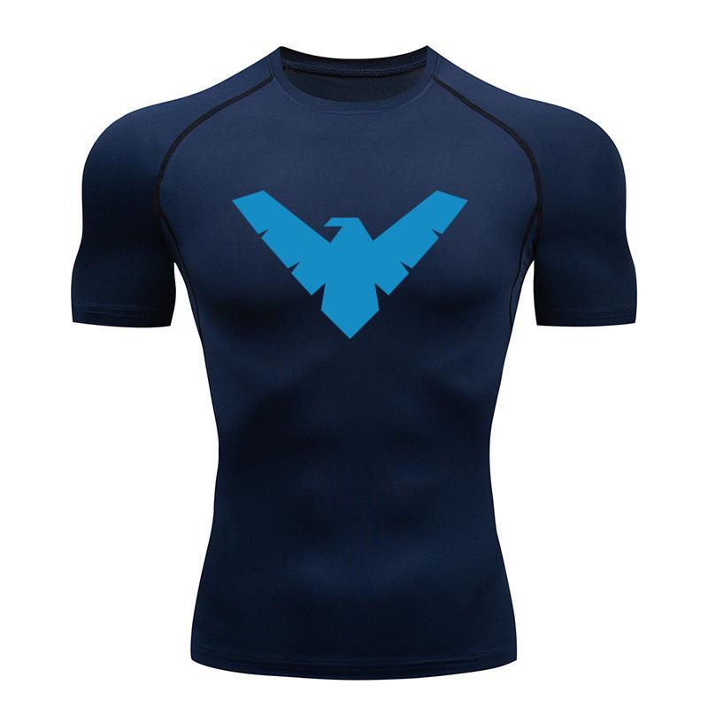 Tricou Sport pentru Bărbați cu Uscare Rapidă și Elasticitate Ridicată pentru Fitness și Alergare