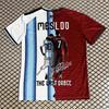 Messi Ronaldo 2026 Retire Memorial Tee Argentina Portugal Star Combined Design Football Fan Souvenir Sports Jersey T‑Shirt