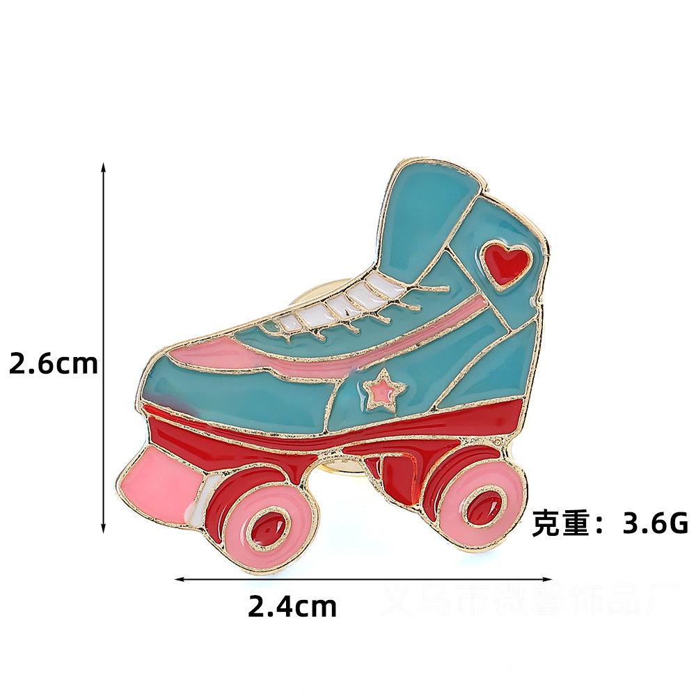 Креативная личность мода трехмерный брошь-ролики сплав аксессуары для одежды студенческий рюкзак декоративная булавка