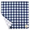 Set of 2 Navy Check Lunch Cloths, Napkins, and Lunch Mats for Lunchboxes, School Lunches, and Elementary School Students. Made In Japan by HOPPE