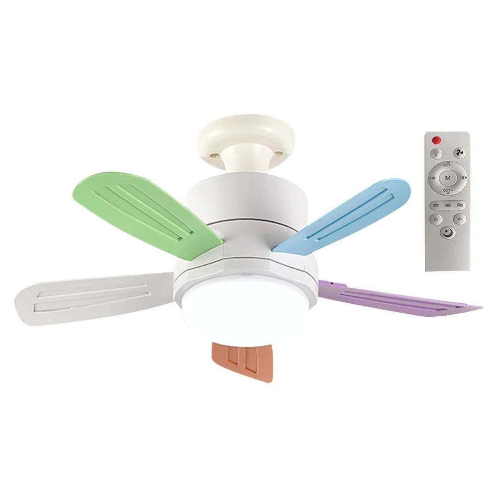 

Silent Ceiling Fan with LED Light Remote Control Electric Cordless Fan Universal Dimming Fan for Dining Room Bedroom Living Room