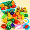 New 17/25/35/68PCS Simulation Children's Kitchen Food Cutting Toy Set Food Cutting Fruit and Vegetable Toys Children's Gifts