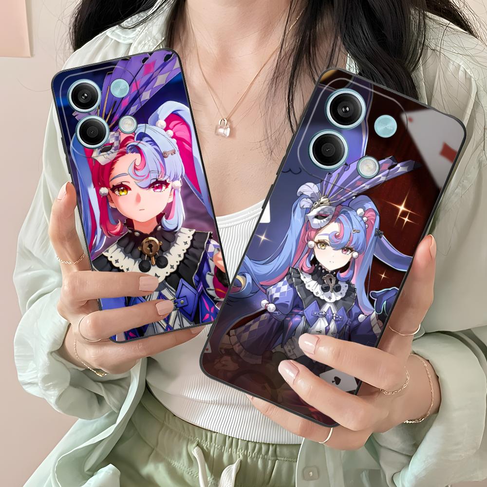 Wuthering Waves Roccia Phone Case for Xiaomi Redmi Note 14 13 12 11 S Pro Plus 4G 5G Colorful Printing Cover Pretty Luxury Cover