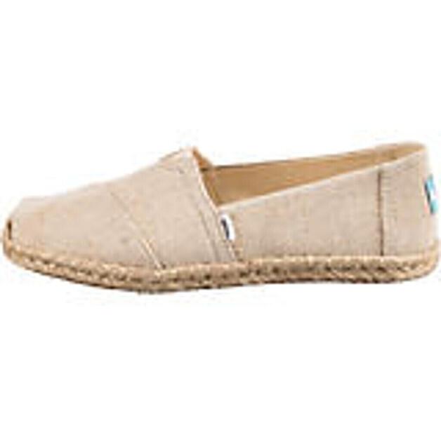 

Женская обувь TOMS Shoes Alpargata rope natural металлик woven 36 ½