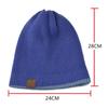 Winter Reversible Knitted Hat for Women Men Double Sided Solid Color Beanies Warm Thicken Bonnet Outdoor Windproof Sport Ski Cap Balaclava Beanie Hat