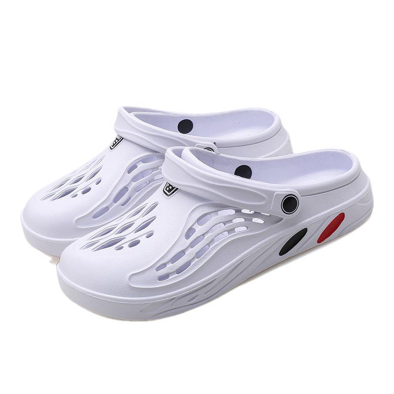 Plus Size Men's Beach Shoes - Sizes 48-49, Casual Summer Hole Slippers