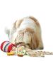 Nudelform Auslaufendes Futterspielzeug Leckerli-ausgebende Spielzeuge Interaktives Enrichment-Spielzeug Hundenasen-Puzzle-Spielzeug für kleine bis mittelgroße Hunde